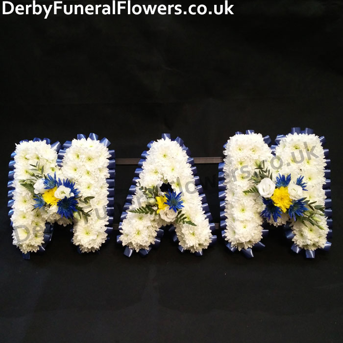 MUM Named Tribute - Funeral Flowers Derby